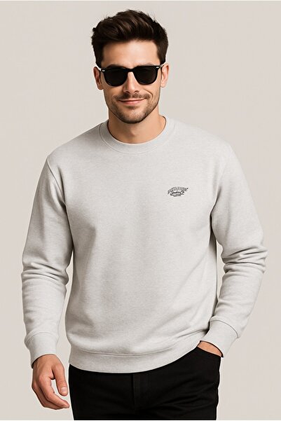 Jack & Jones Ανδρικό λευκό φούτερ Jorbronx 12262880-BrightWhite