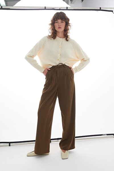 MARKALİSTE Stitch Detailed Knitwear Cardigan Cream