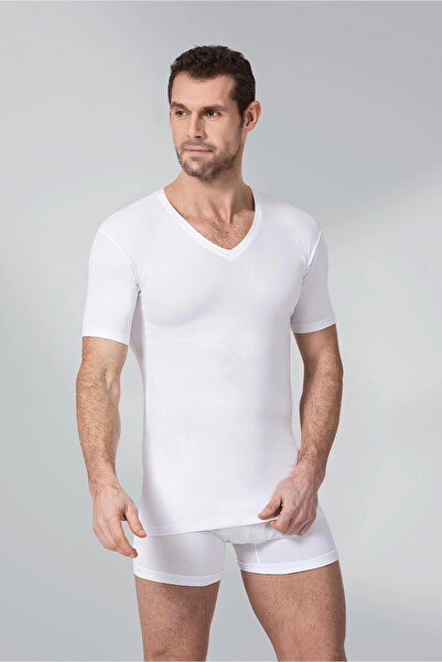 Namaldı 191 Мъжка лятна тениска с V-образно деколте