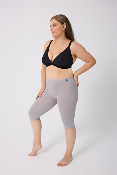 ELİT zümrüt Γυναικείο κολάν κάπρι μέχρι το γόνατο 100% βαμβάκι με ελαστική μέση