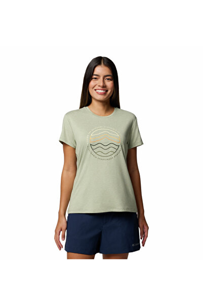 Columbia Sloan Ridge Graphic Kadın Teknik Kısa Kollu T-Shirt