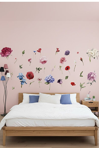 KT Decor Watercolor Flowers Mega Set Giant Wall Sticker