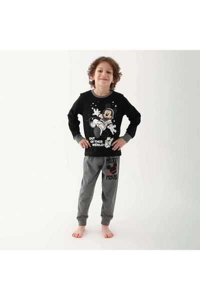 Mickey Mouse 4821c Erkek Çocuk Kışlık Pijama Takım