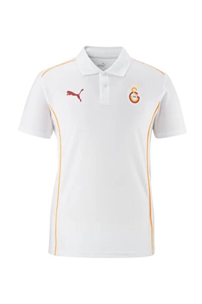 Galatasaray Γνήσιο μπλουζάκι με λογότυπο A-Team Polo με λαιμόκοψη, λευκό
