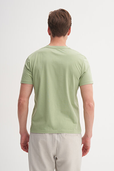 Cazador Βαμβακερό μπλουζάκι με λαιμόκοψη Slim Fit