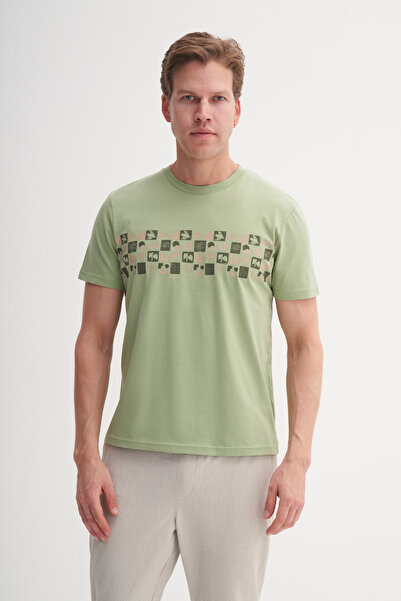 Cazador Велосипедна комір Slim Fit бавовняна футболка