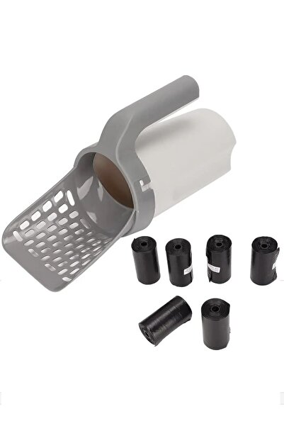 minossa Yeni Nesil Kedi Kumu Küreği ve 4'lü kaka poşeti