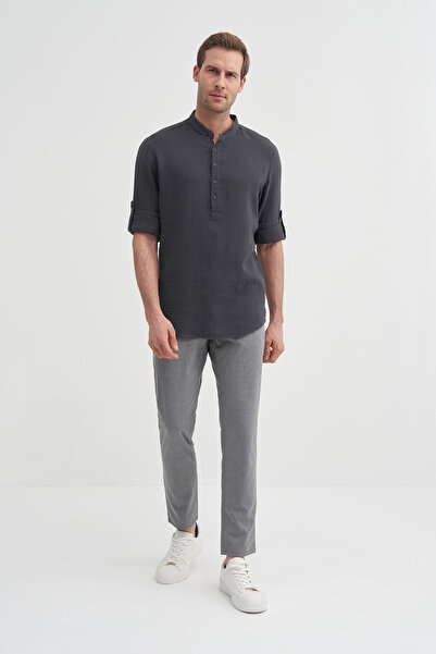 Cazador Regular Fit Cotton Muslin Long Sleeve Shirt