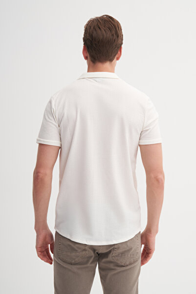 Cazador Регулярний крій, трикотажна тканина з зигзагоподібним візерунком, короткий рукав, сорочка