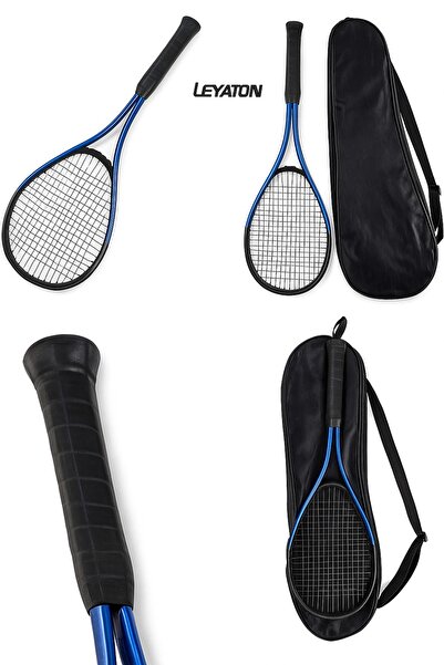 Leyaton Squash Raketi 27 İnç Mavi Özel Çantalı