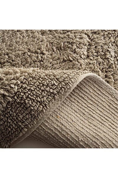 Ecocotton Σετ πατάκι μπάνιου Luna 2 τεμαχίων 100% Karde Cotton Beige 60x90-40x60