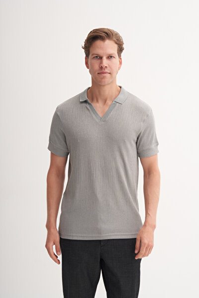 Cazador Поло з коміром, прямий крій, трикотажна тканина з жакардовим візерунком