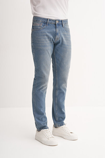 Cazador Parker Extra Slim Fit Denim Pantolon Normal Bel Normal Paça