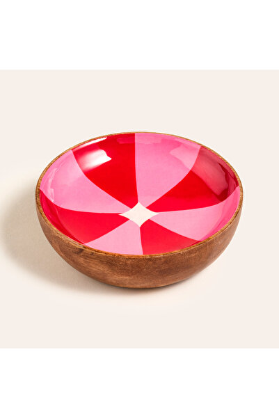 Zsa Zsa Zsu Lakrı Mango Ağacı Kase 13x13x4 Cm Fuşya - Pembe