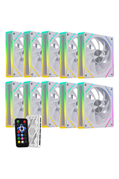 GAMELİNE FRESH x2 10'LU SET KUMANDALI ARGB Kasa Fanı 6 PİN