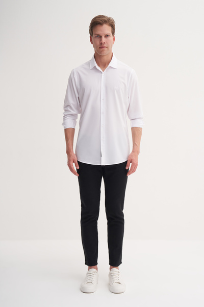 Cazador Сорочка з довгими рукавами Regular Fit з віскозного полотна