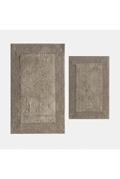 Ecocotton Petra Σετ 2 Πατάκια Μπάνιου 100% Βαμβακερό Μπεζ 60x90-40x60