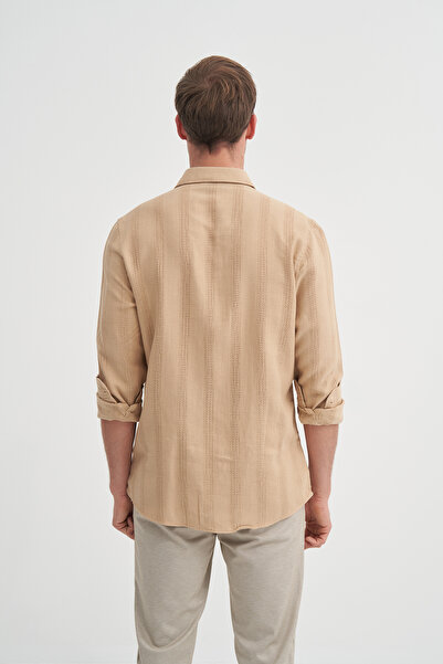 Cazador Μακρυμάνικο πουκάμισο από υφαντό βαμβάκι με κανονική εφαρμογή