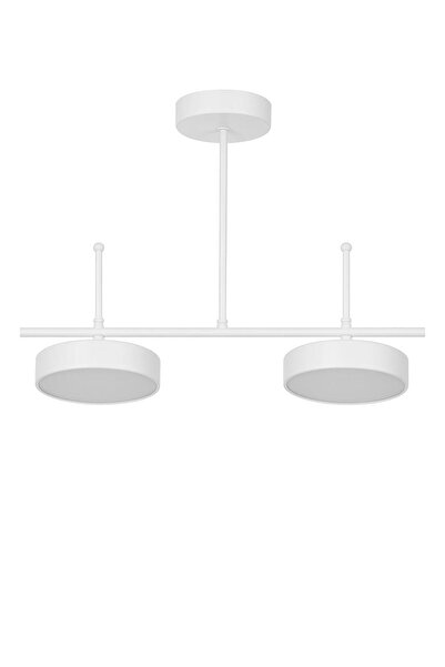 Modavize Ayça Modern Salon Yatak Odası Giyinme Odası Mutfak Beyaz Işık Ledli Beyaz Renk 2 li Led Avize