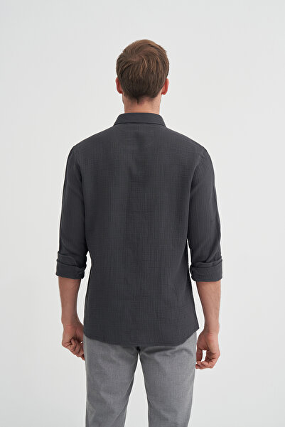 Cazador Regular Fit Cotton Muslin Long Sleeve Shirt