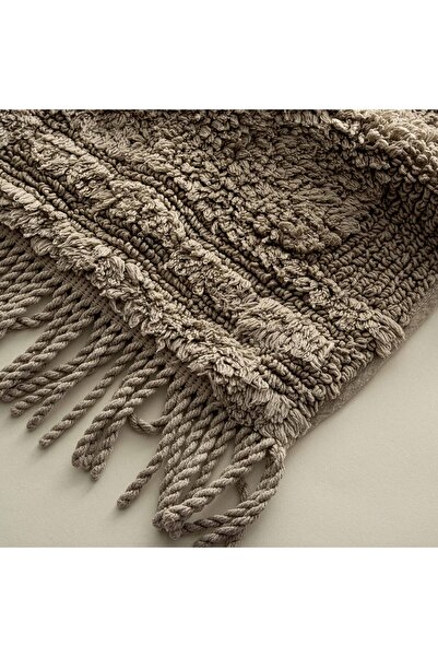 Ecocotton Σετ πατάκι μπάνιου Luna 2 τεμαχίων 100% Karde Cotton Beige 60x90-40x60