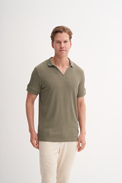 Cazador Поло з коміром, прямий крій, трикотажна тканина з жакардовим візерунком