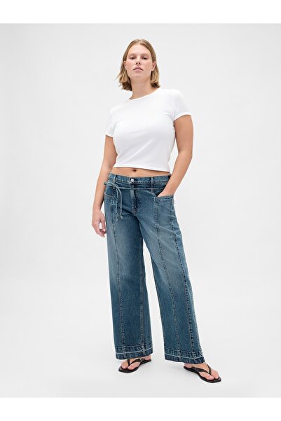 GAP Kadın Açık Mavi Low Rise '90s Loose Jean Pantolon