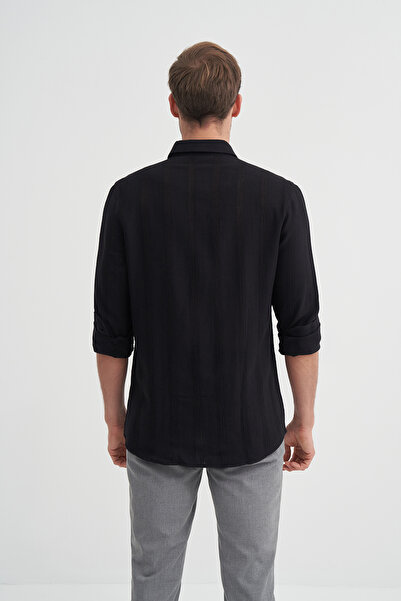 Cazador Μακρυμάνικο πουκάμισο από υφαντό βαμβάκι με κανονική εφαρμογή