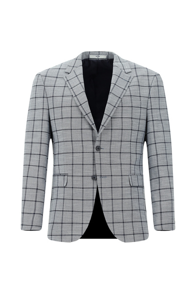 Kiğılı Slim Fit Dar Kesim Kareli Kombinli Takım Elbise