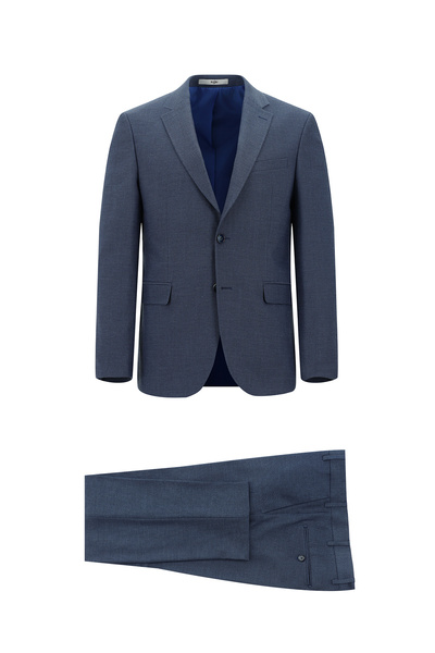 Kiğılı Slim Fit Dar Kesim Klasik Desenli Takım Elbise