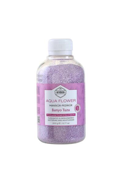 Bathqueen Aqua Flower Manikür Pedikür Banyo Tuzu 200gr (EPSOM SALT)