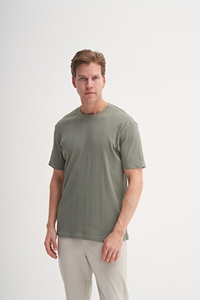 Cazador Μπλουζάκι Crew Neck Slim Fit Lycra Plain