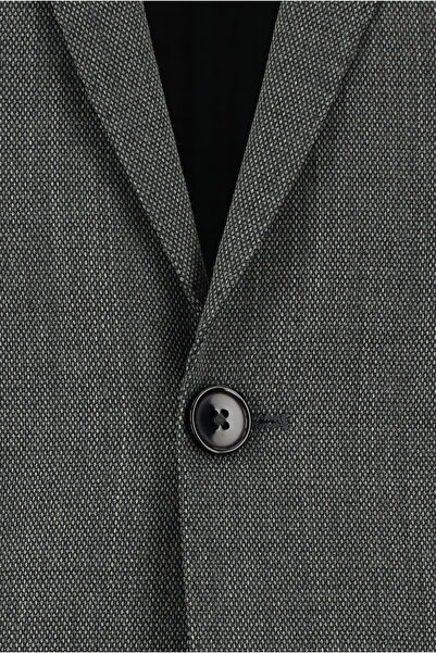 Kiğılı Slim Fit Dar Kesim Yünlü Klasik Desenli Takım Elbise