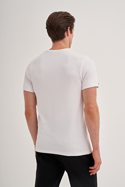 Cazador Πλεκτό χτενισμένο βαμβακερό μπλουζάκι Polo Neck Slim Fit