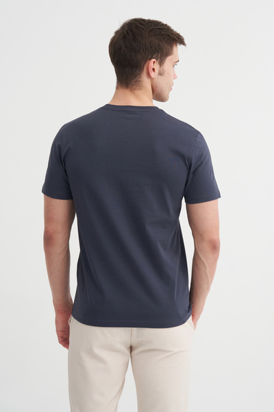 Cazador Slim Fit Crew Neck Cotton Printed T-Shirt