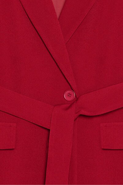 Saade Red Belted Jacket