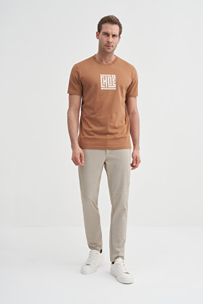 Cazador Μπλουζάκι με βαμβακερή στάμπα με λεπτή εφαρμογή