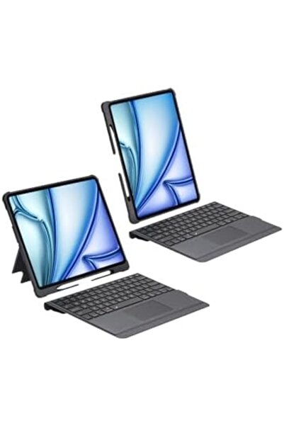 Glassology Ipad Pro 13" 2024 Keyboard Case And Screen Guard, Slim Cover, Detachable Wireless Keys, Pencil Slot.
