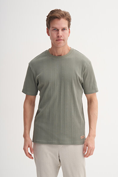 Cazador Μπλουζάκι Crew Neck Slim Fit Lycra Plain