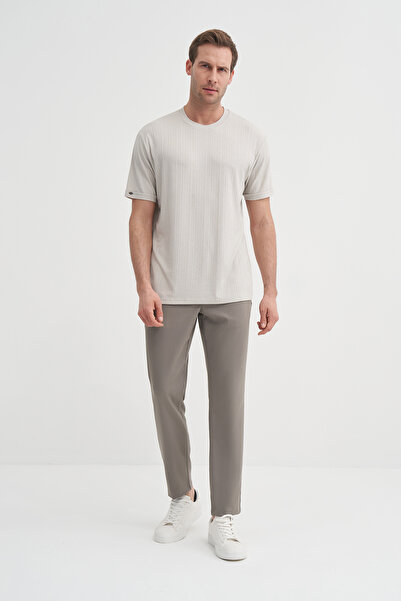 Cazador Μπλουζάκι με ρυθμισμένη εφαρμογή Crew Neck με υφή