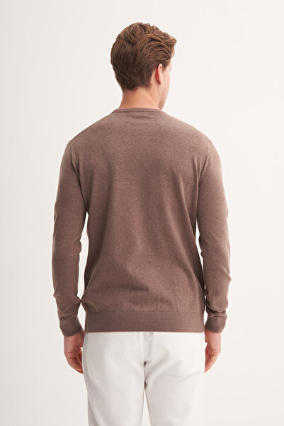 Cazador Πουλόβερ Basic εφαρμοστό Soft Touch με λαιμόκοψη