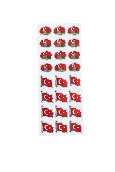 Limmy Sticker Kabartmalı Stiker Defter, Planlayıcı Etiket Anıtkabir, Bayrak (...