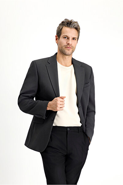 Kiğılı Slim Fit Dar Kesim Klasik Ceket