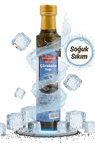 Bozkırlı Çavuşoğlu Doğal Soğuk Sıkım Çörekotu Yağı Cam Şişe 250 ml
