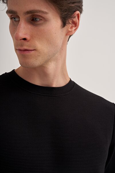 Cazador Світшот Slim Fit з тонкою смужкою з бавовняної суміші Ottoman