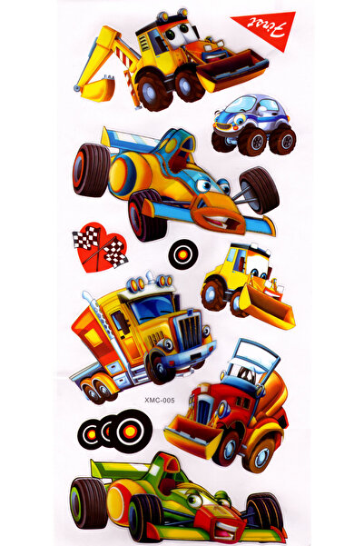 Limmy Autocolant de perete Autocolant 3D în relief, Autocolant de perete 3d (XMC005) 55x25 cm -Mașină de afaceri