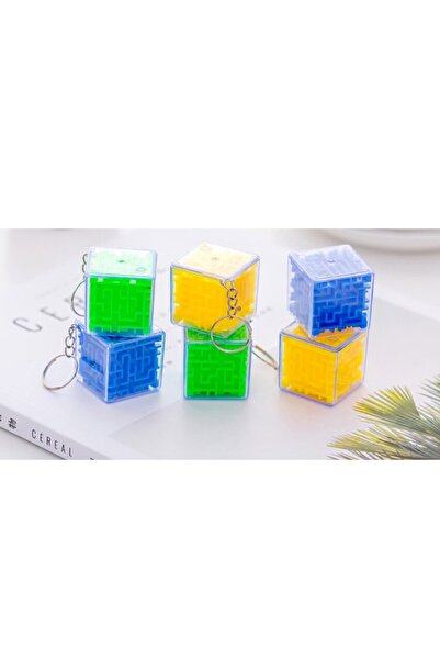 Limmy 3x3 Cm Colorful Labyrinth Puzzle Cube Fun Keychain