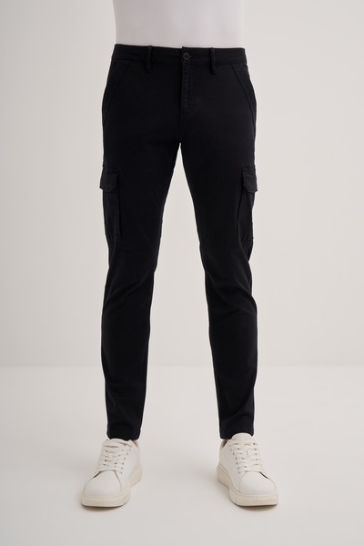 Cazador Vintage Terry Slim Fit Pipe Leg Lycra Gabardine Cargo Pants