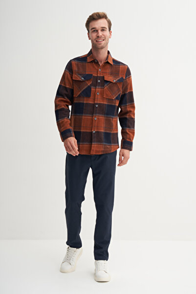 Cazador Πουκάμισο Ξυλοκόπος με λεπτομέρεια τσέπης κανονικής εφαρμογής