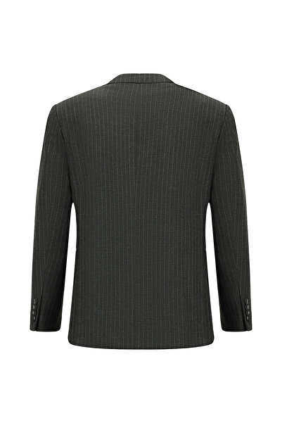 Kiğılı Çizgili Polyester/Viskoz Takım Elbise